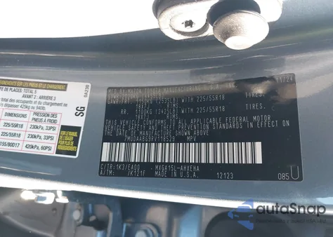 2024 Toyota Corolla Cross Xle z USA, uszkodzony, nr VIN 7MUDAABG9RV118529